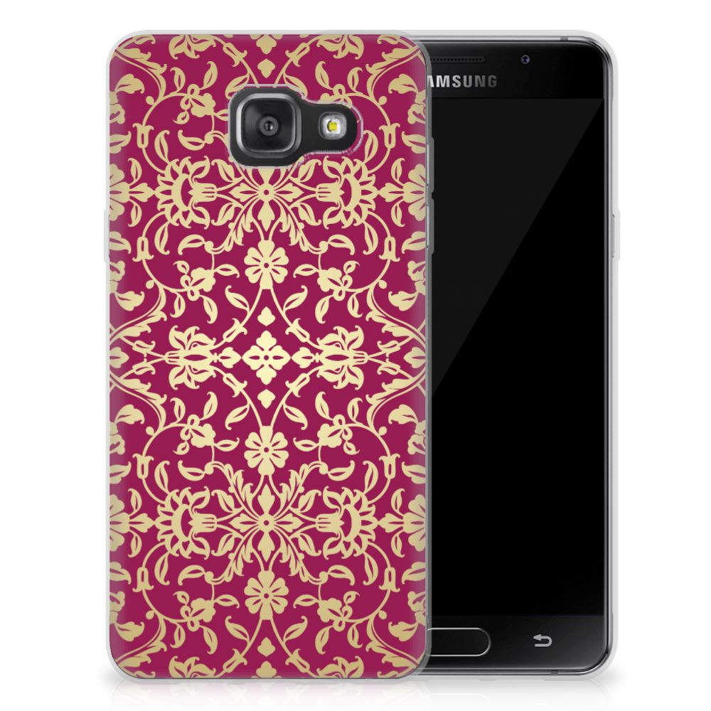 Samsung Galaxy A3 2016 TPU Hoesje Design Barok Pink
