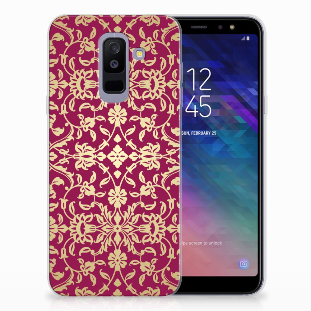 Siliconen Hoesje Samsung Galaxy A6 Plus (2018) Barok Pink