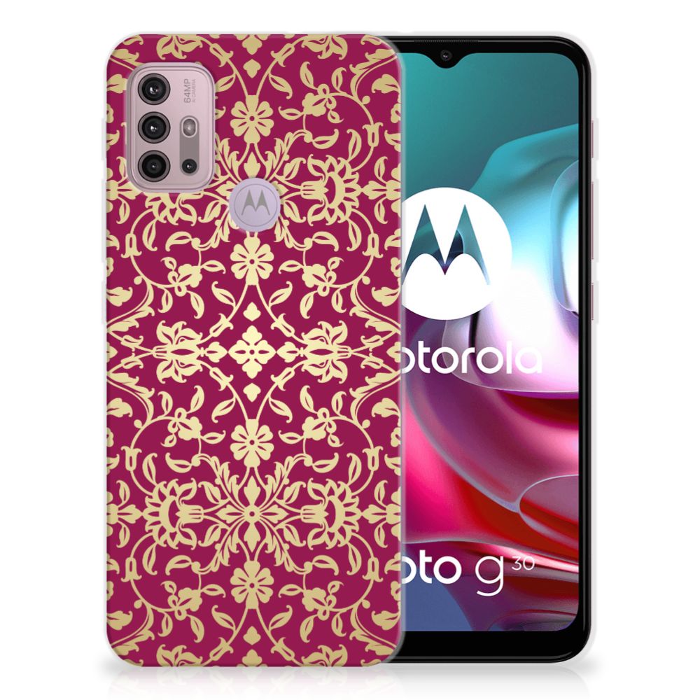 Siliconen Hoesje Motorola Moto G30 | G10 Barok Pink