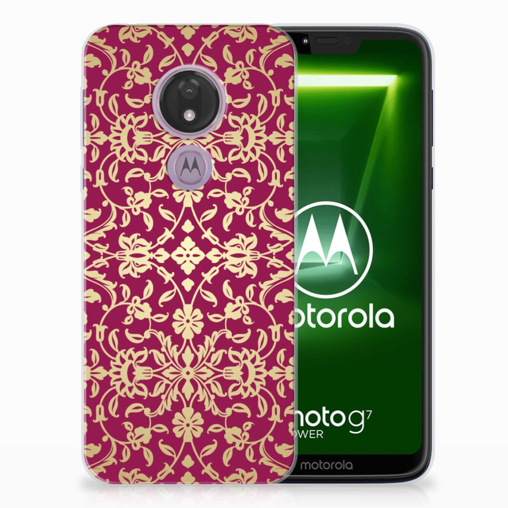 Siliconen Hoesje Motorola Moto G7 Power Barok Pink
