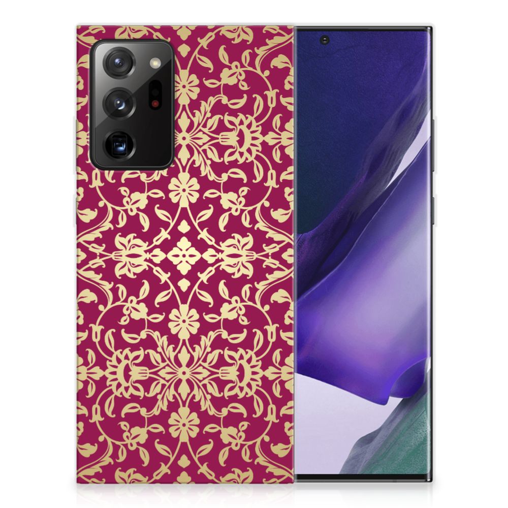 Siliconen Hoesje Samsung Galaxy Note20 Ultra Barok Pink