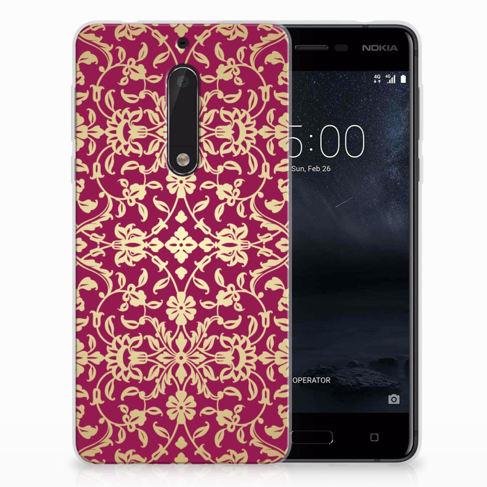 Nokia 5 TPU Hoesje Design Barok Pink