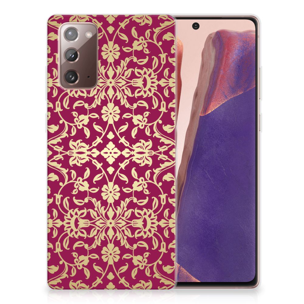 Siliconen Hoesje Samsung Note 20 Barok Pink