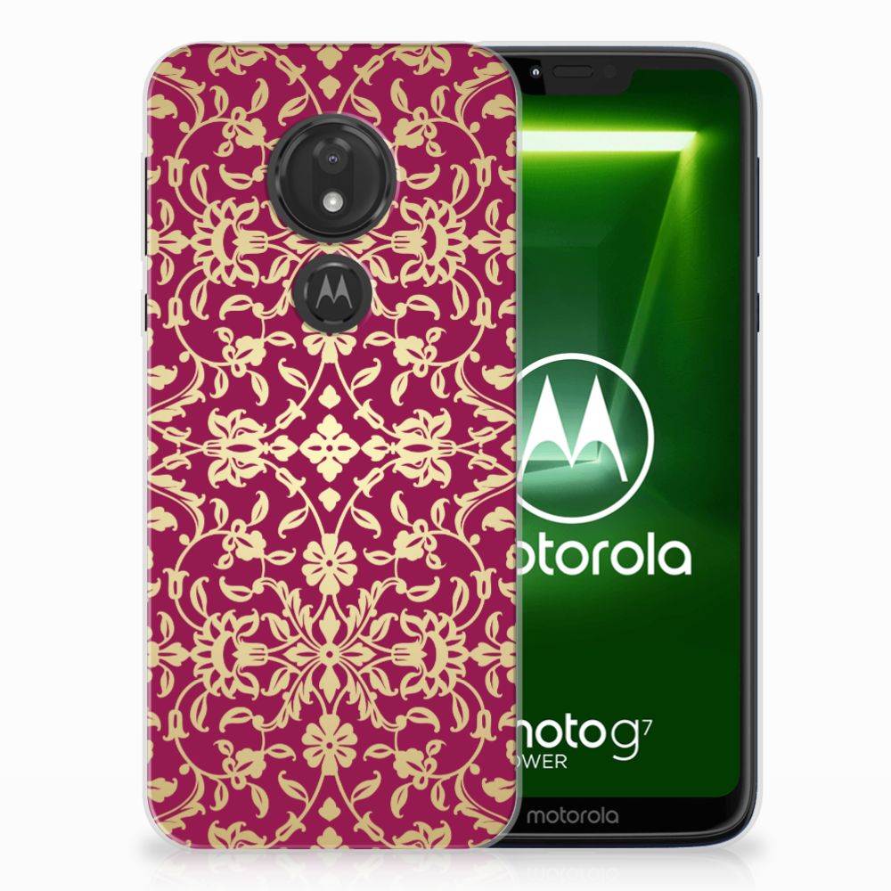 Siliconen Hoesje Motorola Moto G7 Power Barok Pink