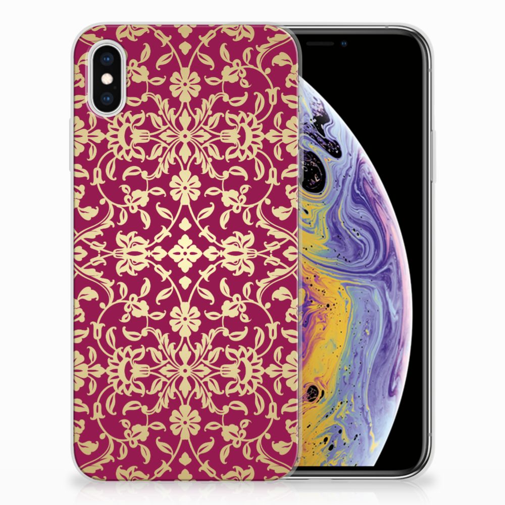 Siliconen Hoesje Apple iPhone Xs Max Barok Pink
