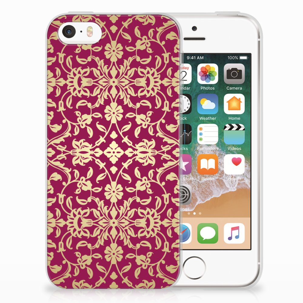 Siliconen Hoesje Apple iPhone SE | 5S Barok Pink