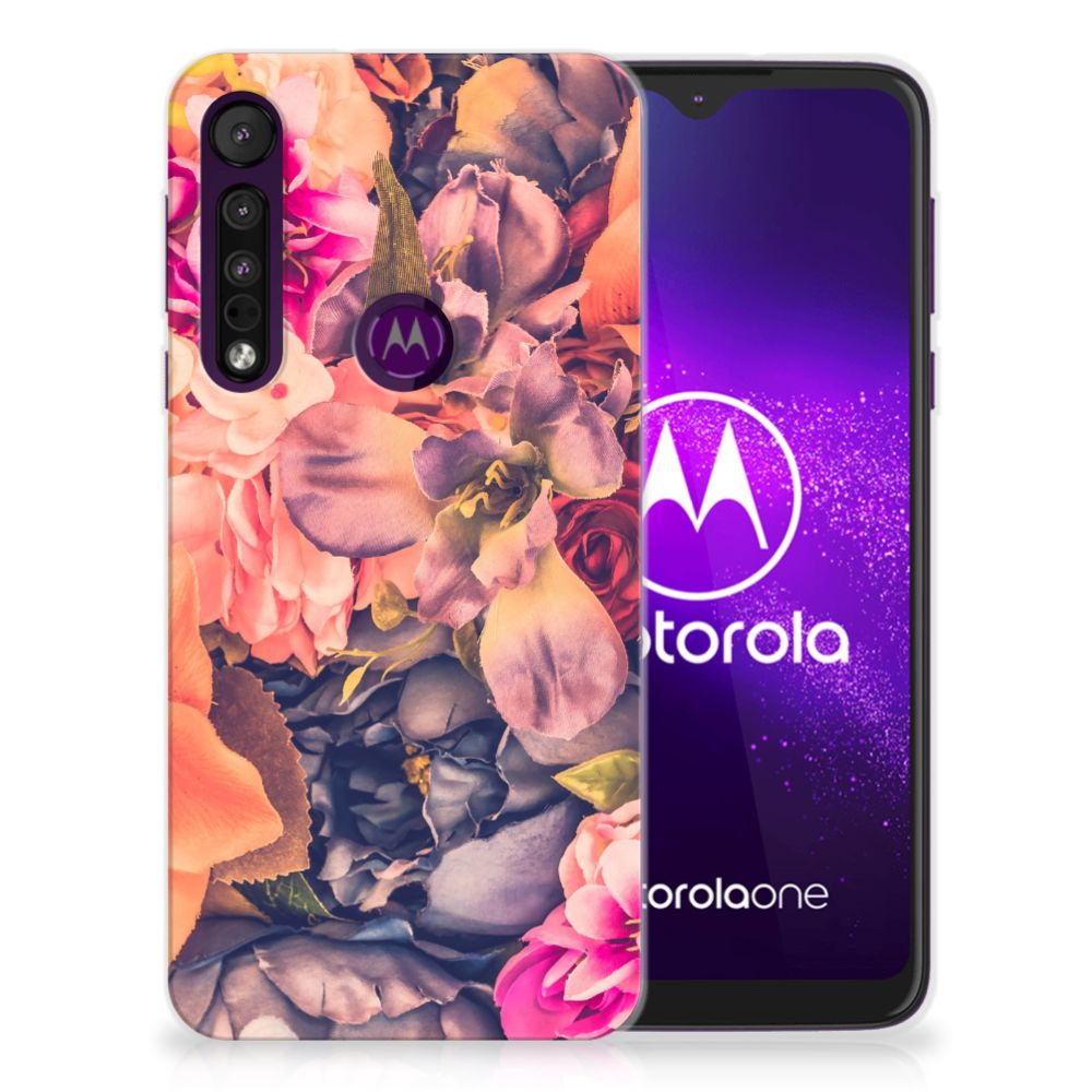 Motorola One Macro TPU Case Bosje Bloemen