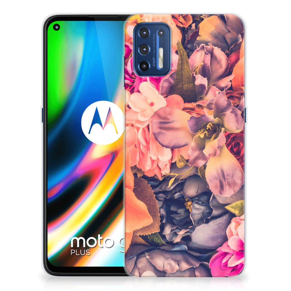 Motorola Moto G9 Plus TPU Case Bosje Bloemen