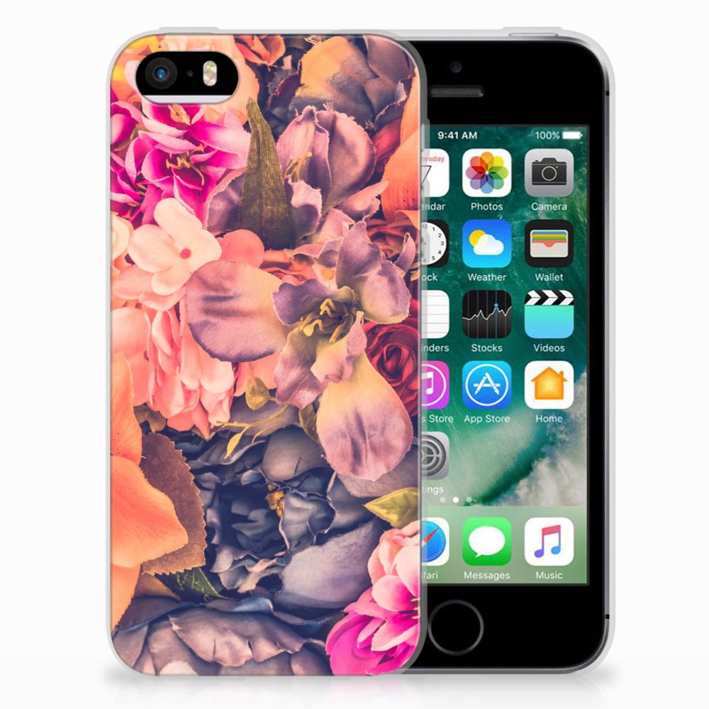 Apple iPhone SE | 5S TPU Hoesje Design Bosje Bloemen