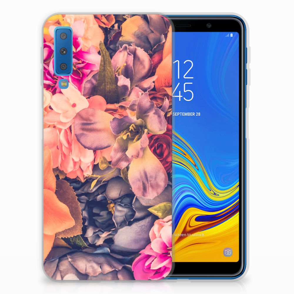 Samsung Galaxy A7 (2018) TPU Case Bosje Bloemen