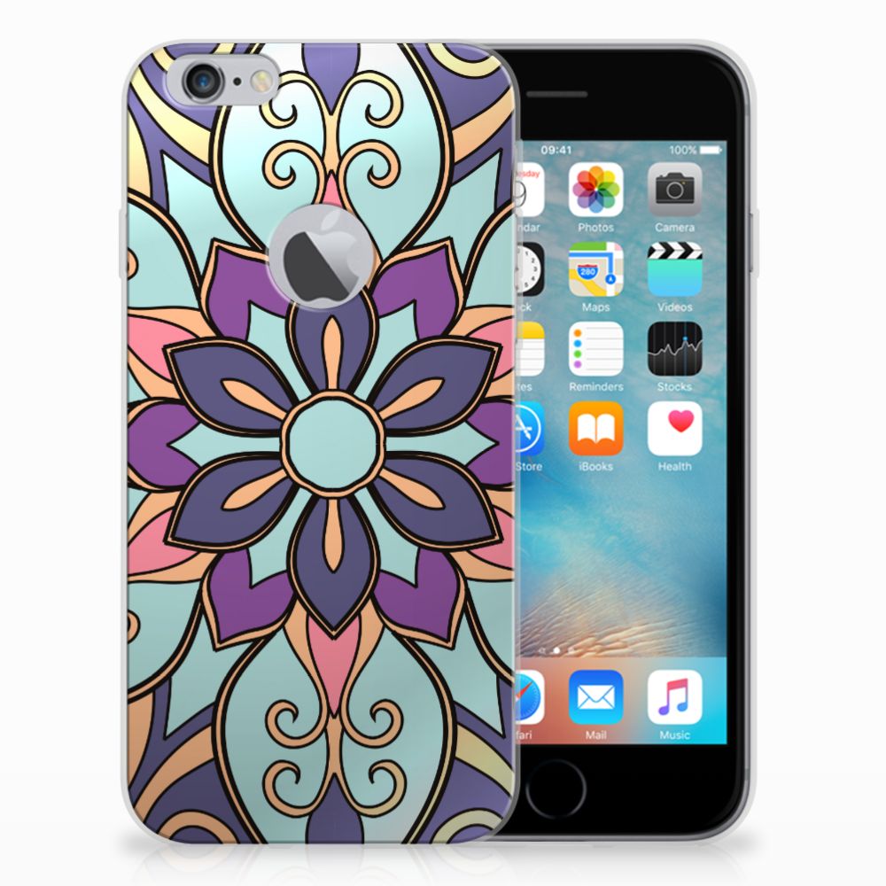 Apple iPhone 6 Plus | 6s Plus TPU Case Purple Flower