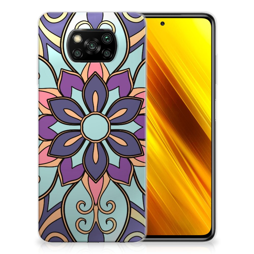 Xiaomi Poco X3 | Poco X3 Pro TPU Case Purple Flower