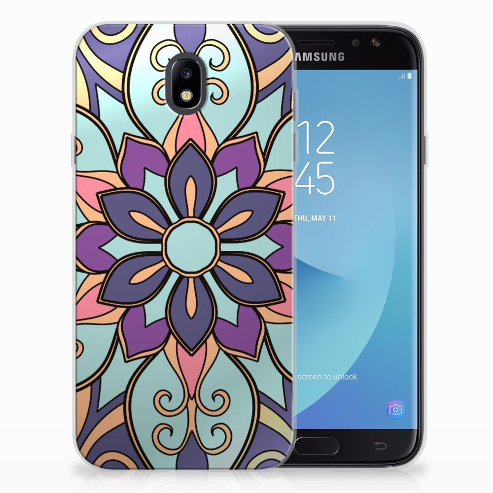 Samsung Galaxy J7 2017 | J7 Pro TPU Case Purple Flower