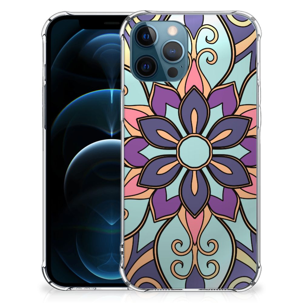 iPhone 12 | 12 Pro Case Purple Flower