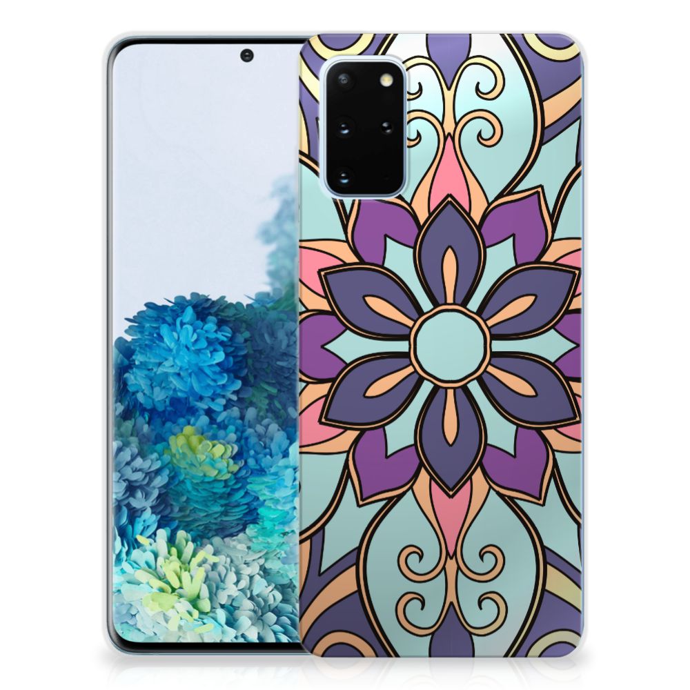 Samsung Galaxy S20 Plus TPU Case Purple Flower