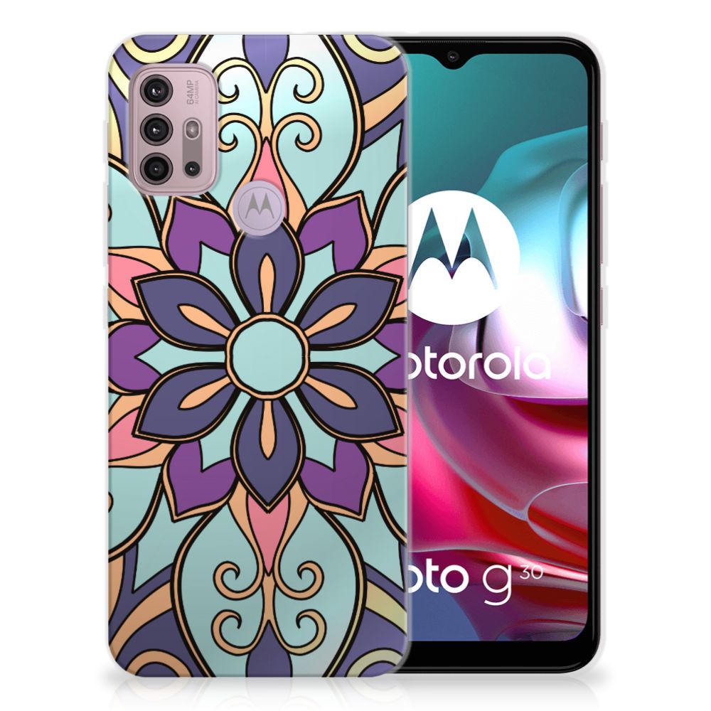 Motorola Moto G30 | G10 TPU Case Purple Flower