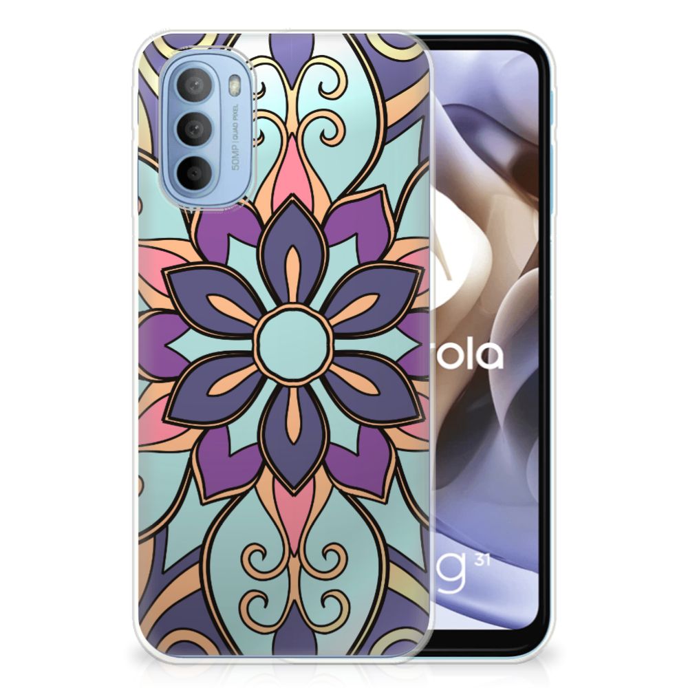 Motorola Moto G31 | G41 TPU Case Purple Flower