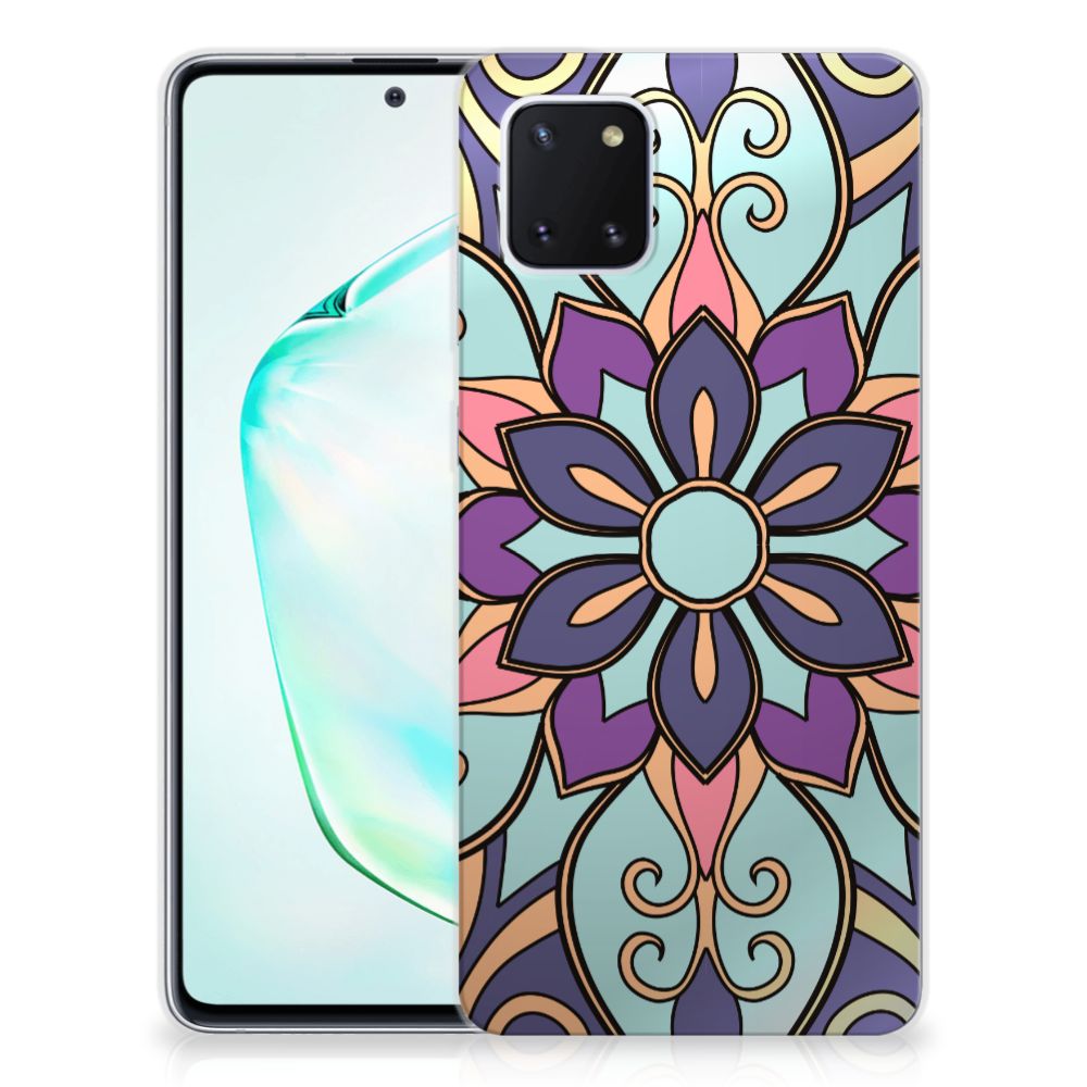 Samsung Galaxy Note 10 Lite TPU Case Purple Flower