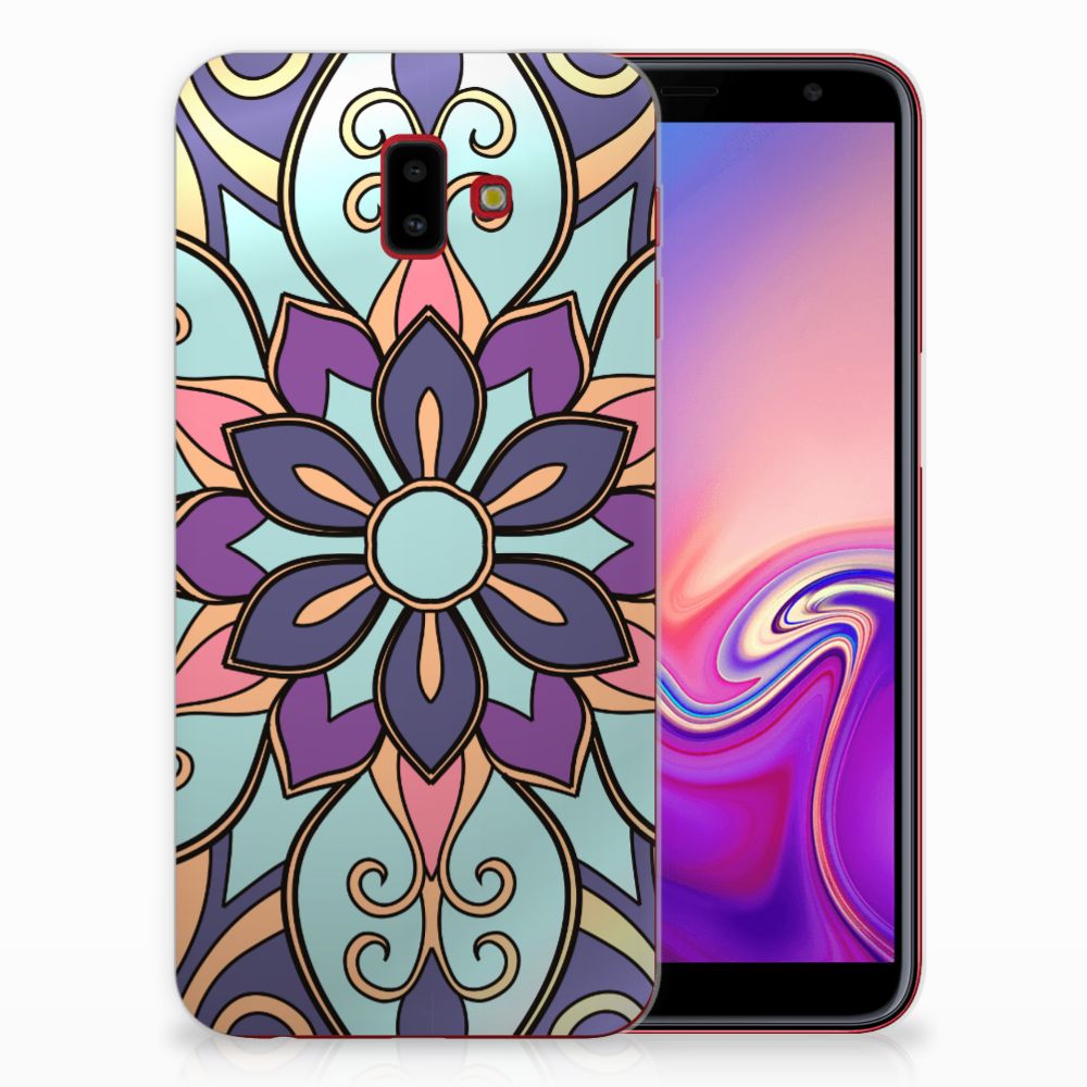 Samsung Galaxy J6 Plus (2018) TPU Case Purple Flower