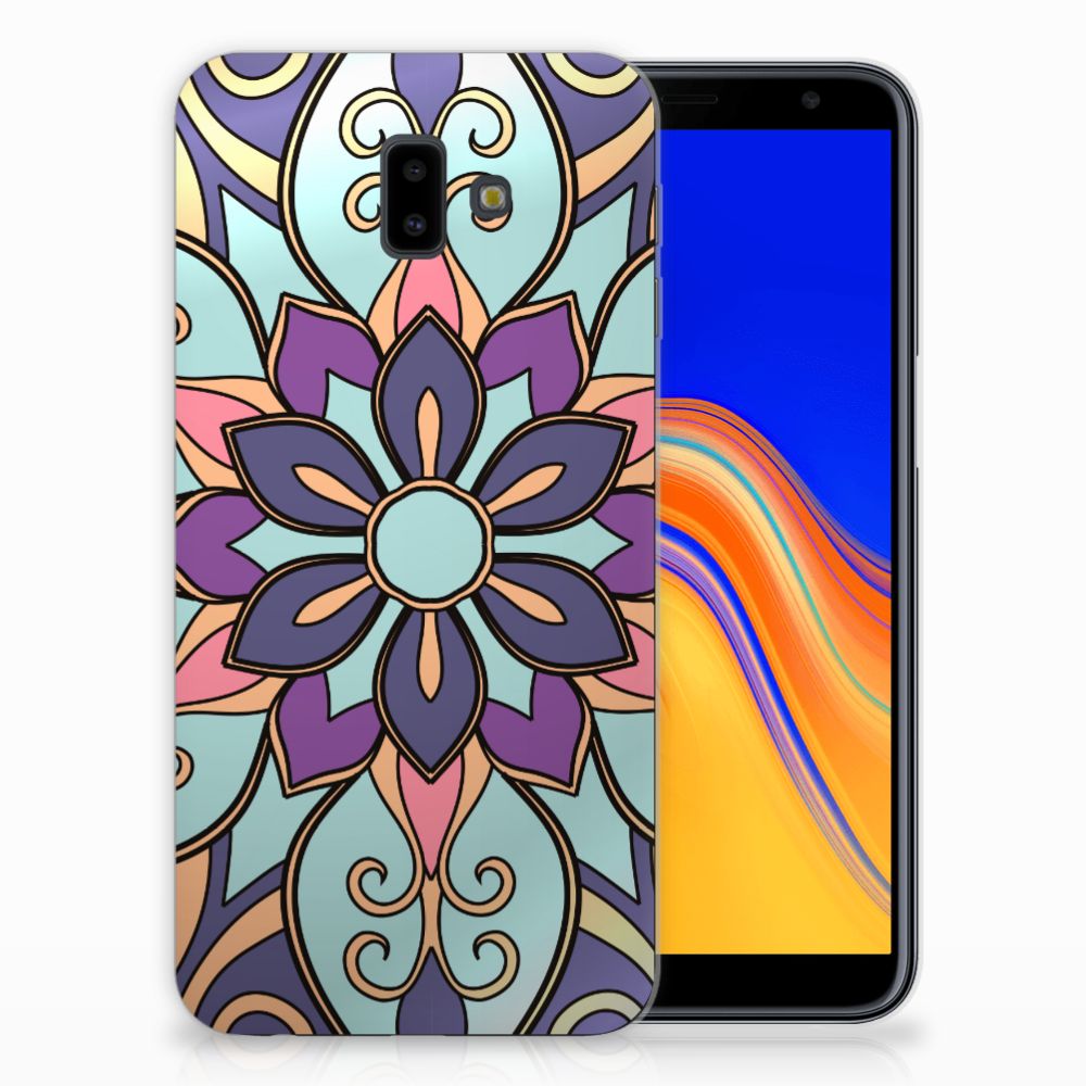 Samsung Galaxy J6 Plus (2018) TPU Case Purple Flower