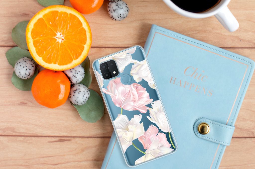 OPPO A15 TPU Case Lovely Flowers