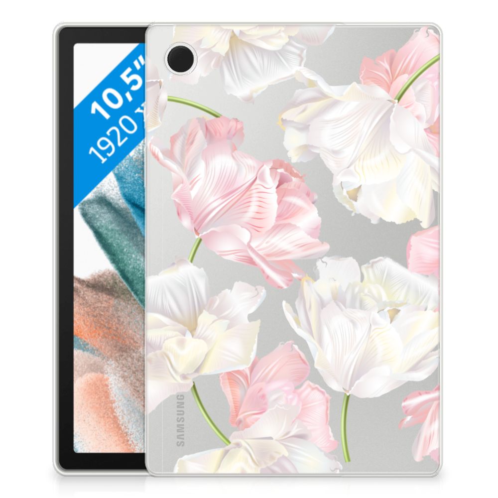 Samsung Galaxy Tab A8 2021/2022 Siliconen Hoesje Lovely Flowers