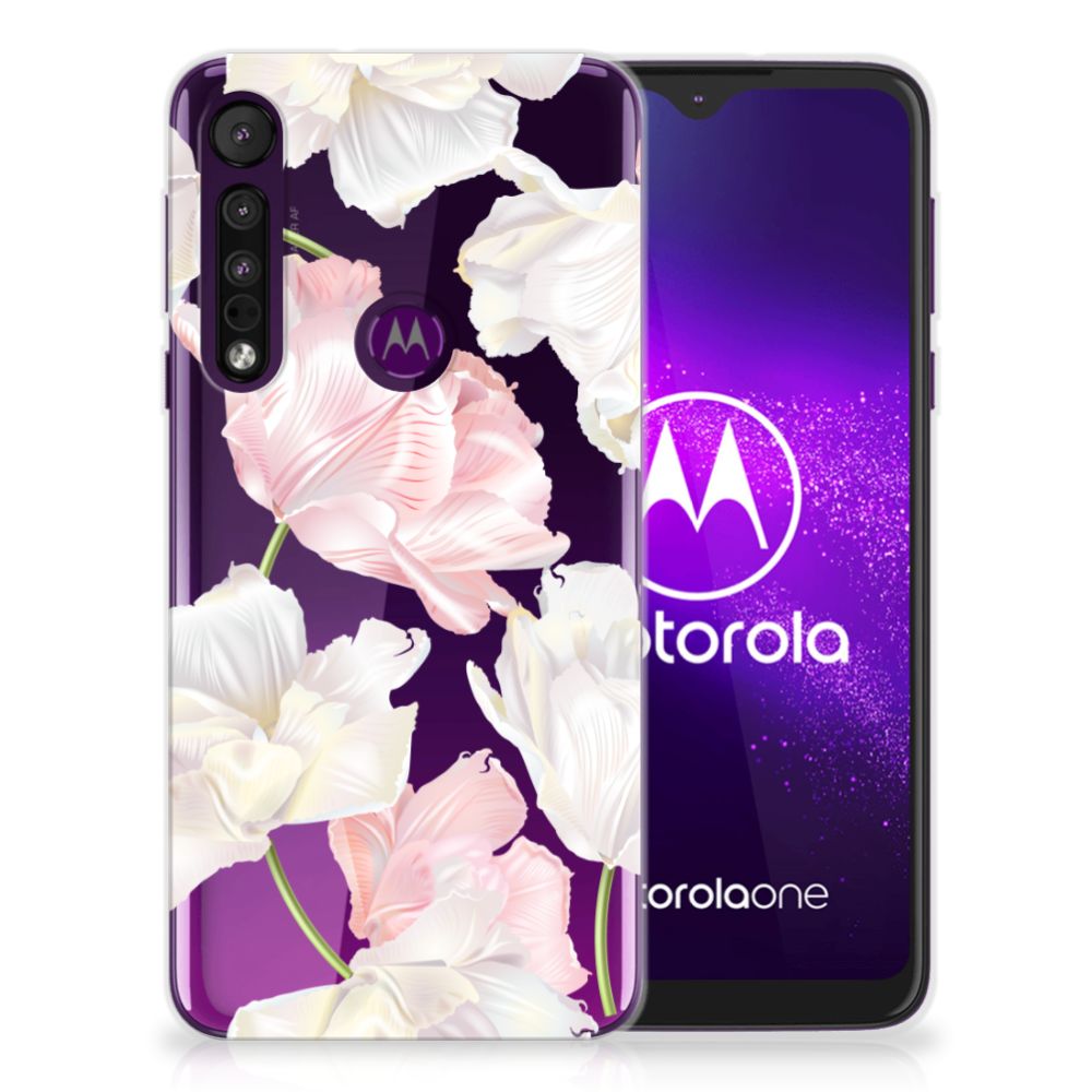 Motorola One Macro TPU Case Lovely Flowers