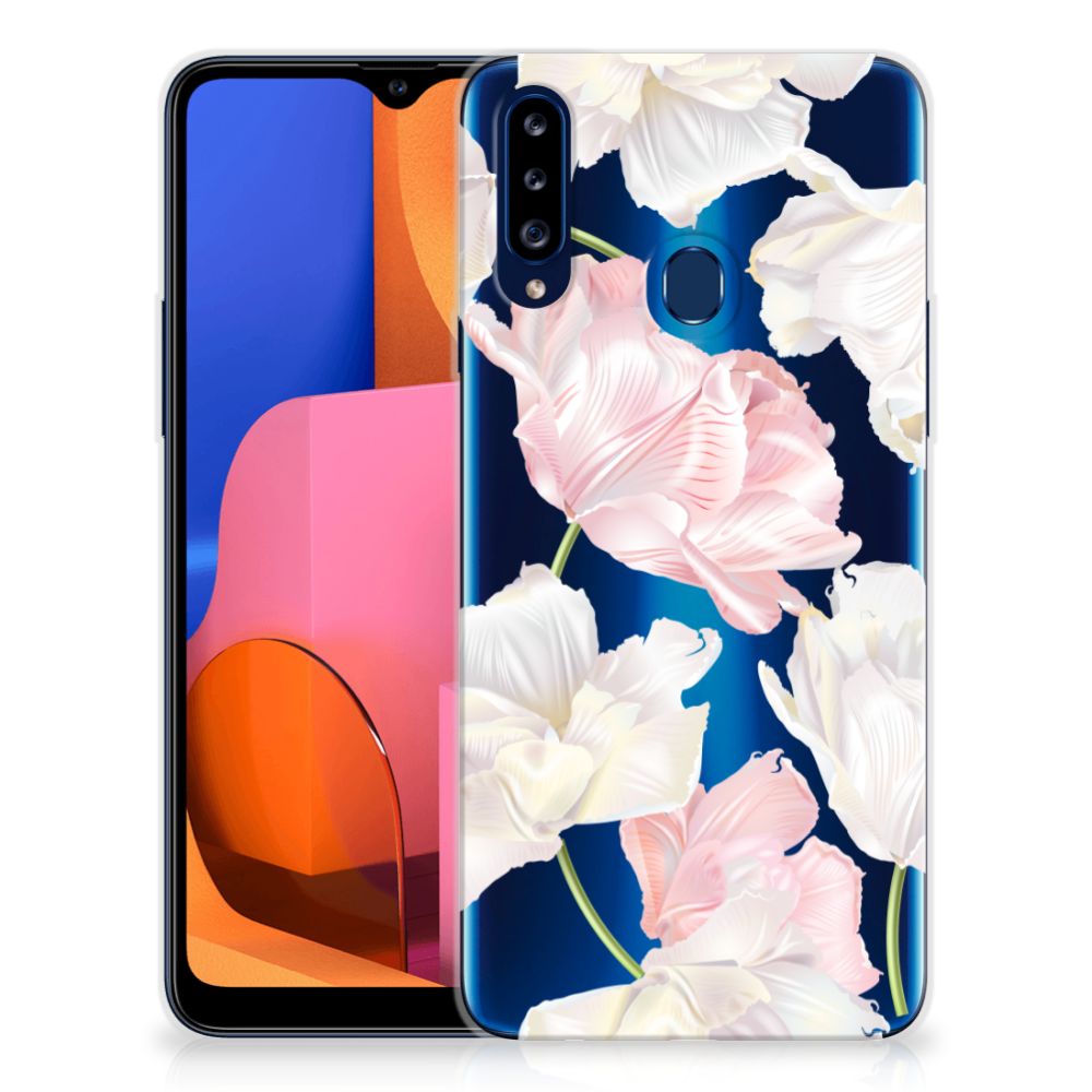 Samsung Galaxy A20s TPU Case Lovely Flowers