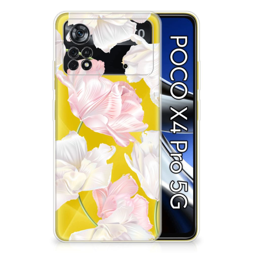 Xiaomi Poco X4 Pro 5G TPU Case Lovely Flowers