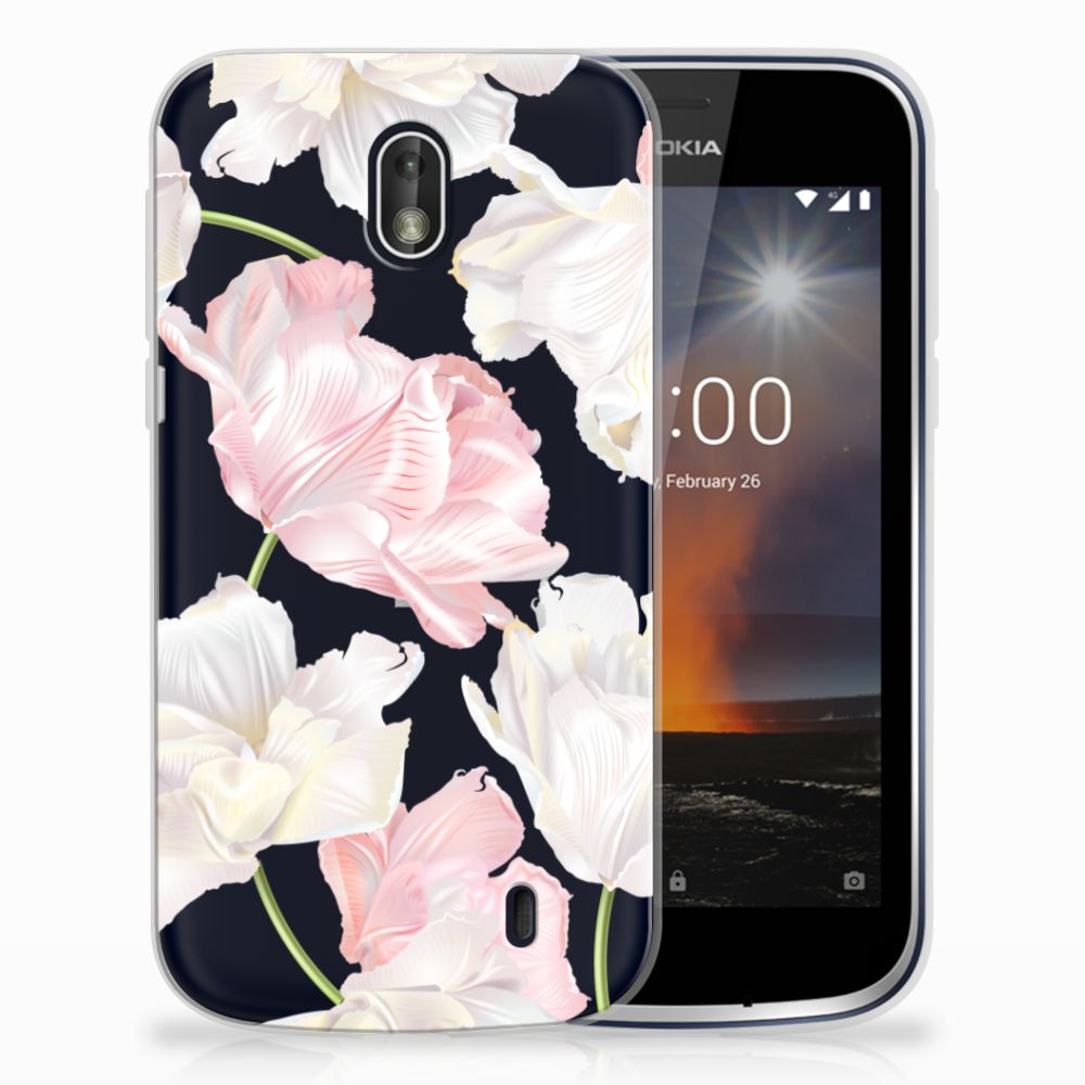 Nokia 1 TPU Case Lovely Flowers