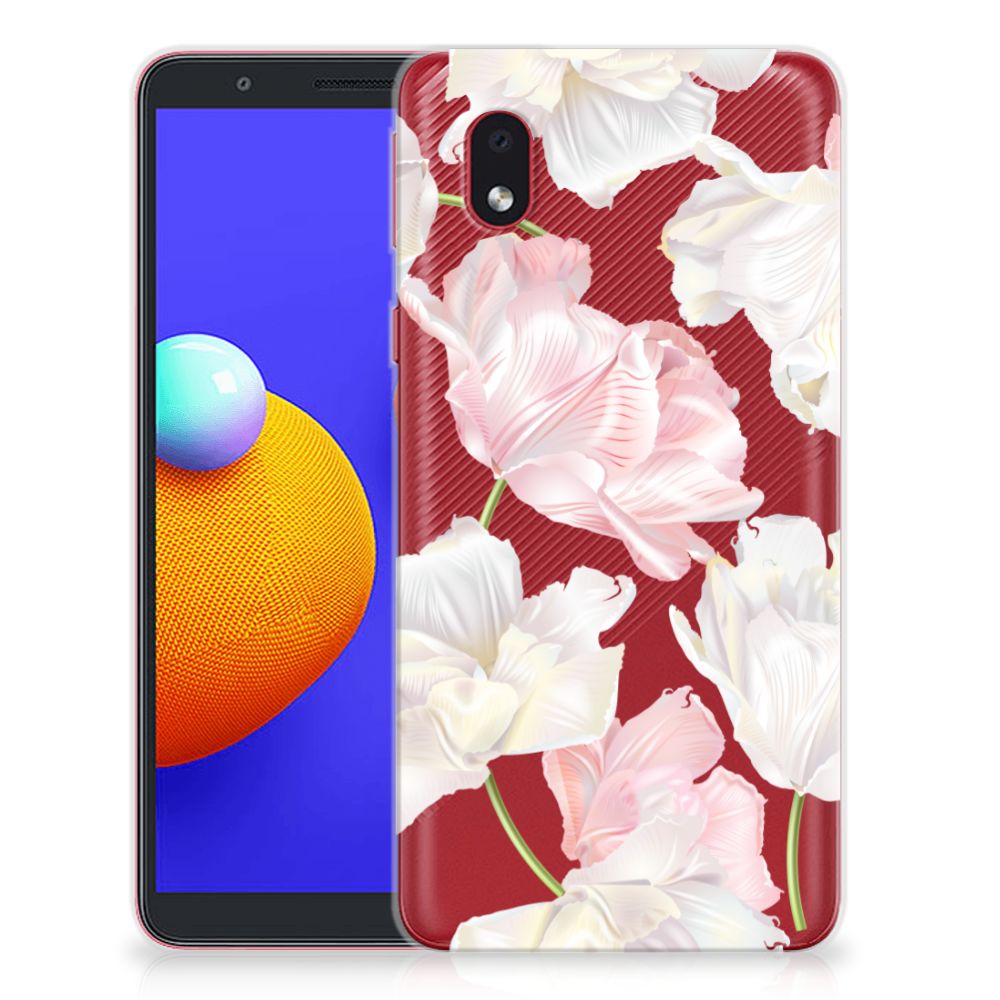 Samsung Galaxy A01 Core TPU Case Lovely Flowers