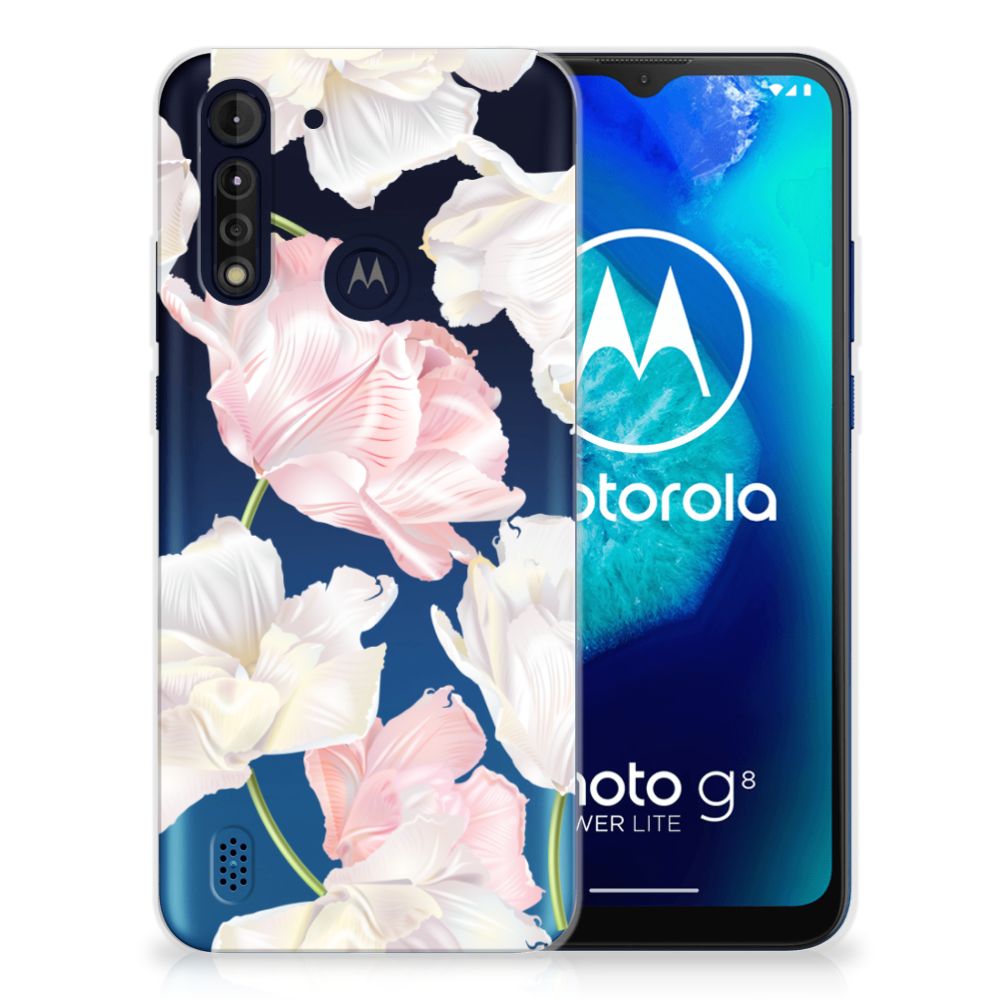 Motorola Moto G8 Power Lite TPU Case Lovely Flowers