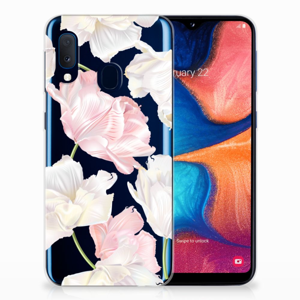 Samsung Galaxy A20e TPU Case Lovely Flowers