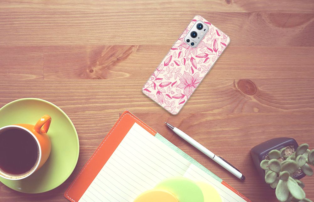 OnePlus 9 Pro TPU Case Pink Flowers