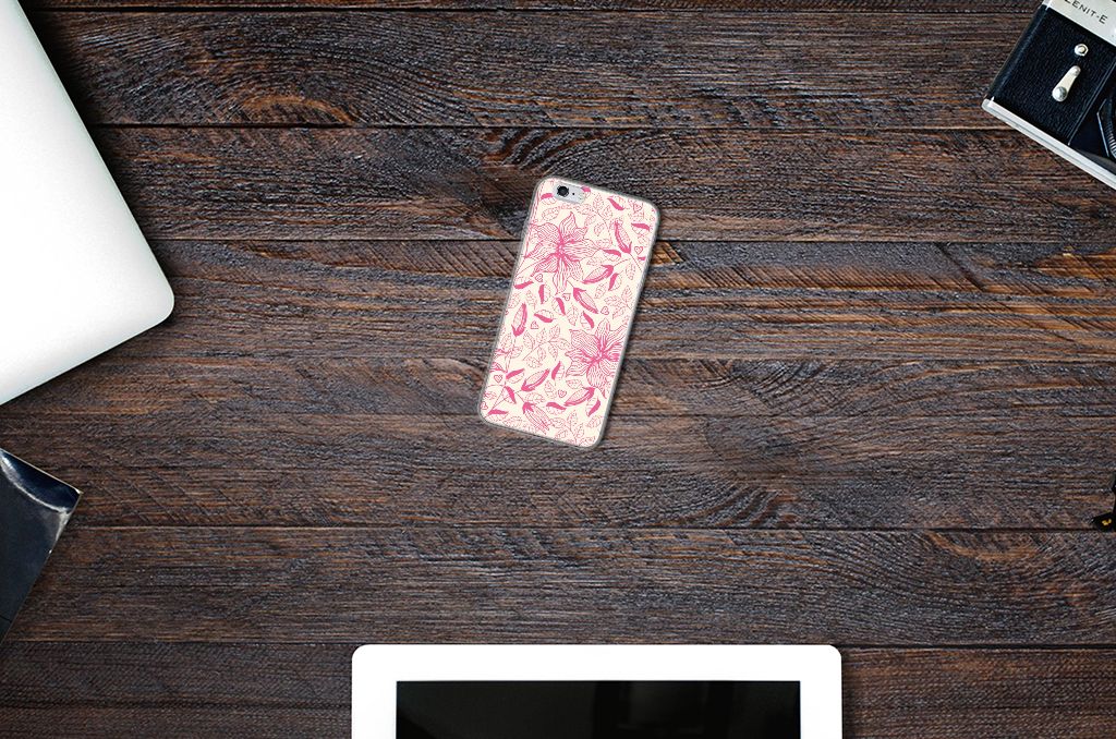 Apple iPhone 6 | 6s TPU Case Pink Flowers