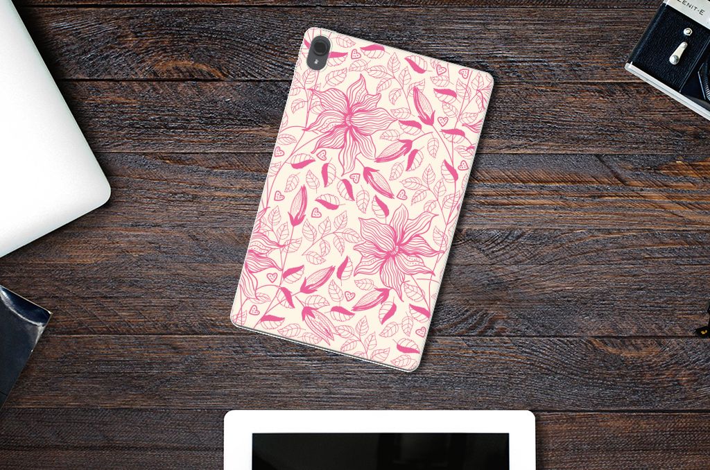 Lenovo Tab P11 | P11 Plus Siliconen Hoesje Pink Flowers