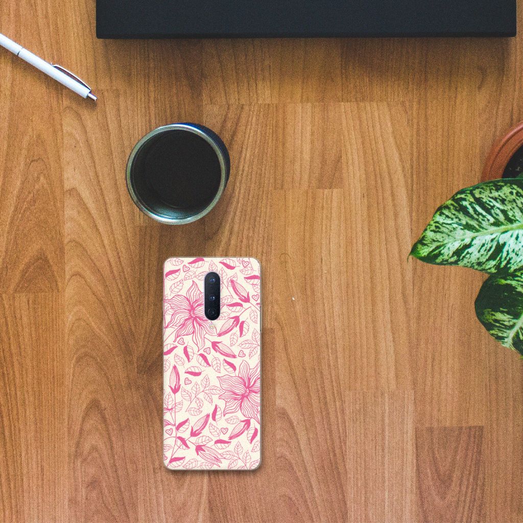 OnePlus 8 TPU Case Pink Flowers