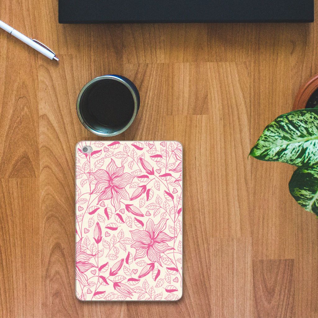 Apple iPad Mini 4 | Mini 5 (2019) Siliconen Hoesje Pink Flowers
