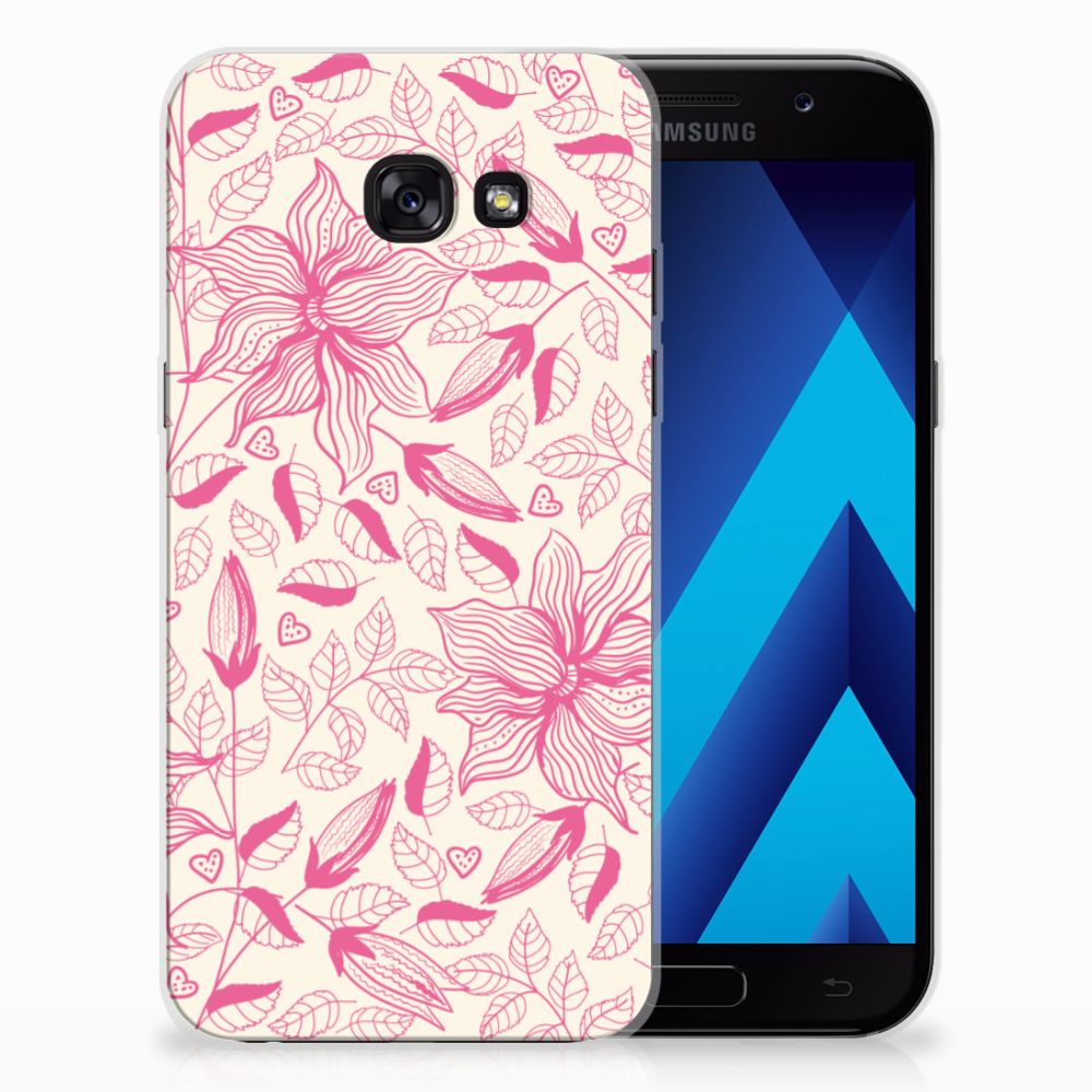 Samsung Galaxy A5 2017 TPU Case Pink Flowers