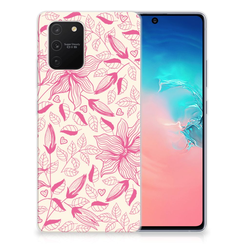Samsung Galaxy S10 Lite TPU Case Pink Flowers