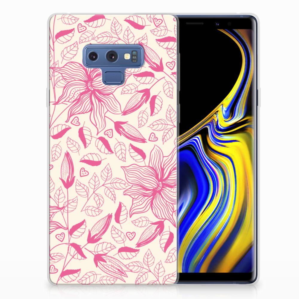 Samsung Galaxy Note 9 TPU Case Pink Flowers