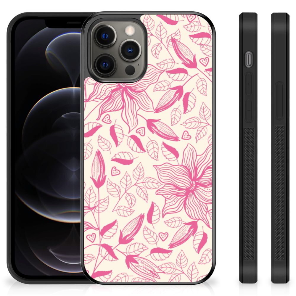 iPhone 12 Pro Max Skin Case Pink Flowers