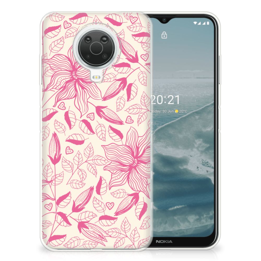 Nokia G20 | G10 TPU Case Pink Flowers