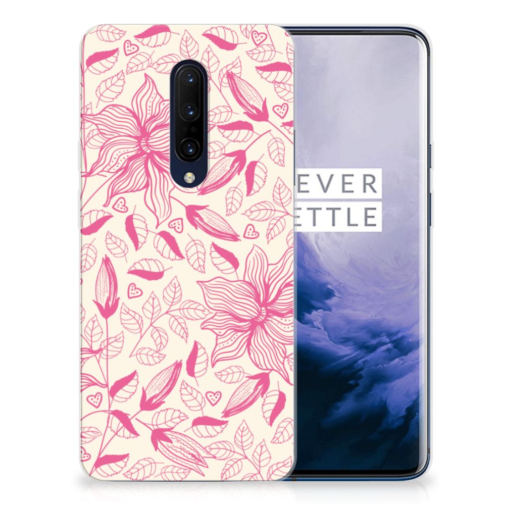 OnePlus 7 Pro TPU Case Pink Flowers
