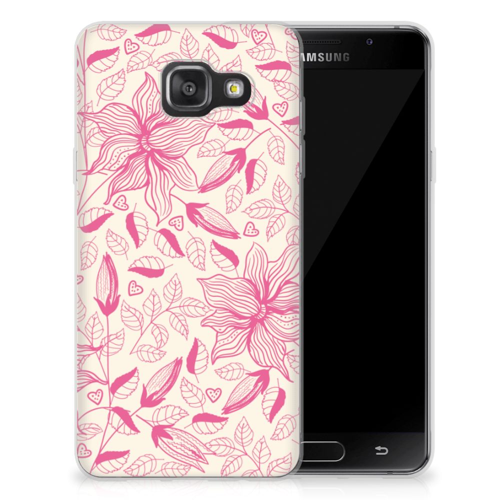 Samsung Galaxy A3 2016 TPU Case Pink Flowers