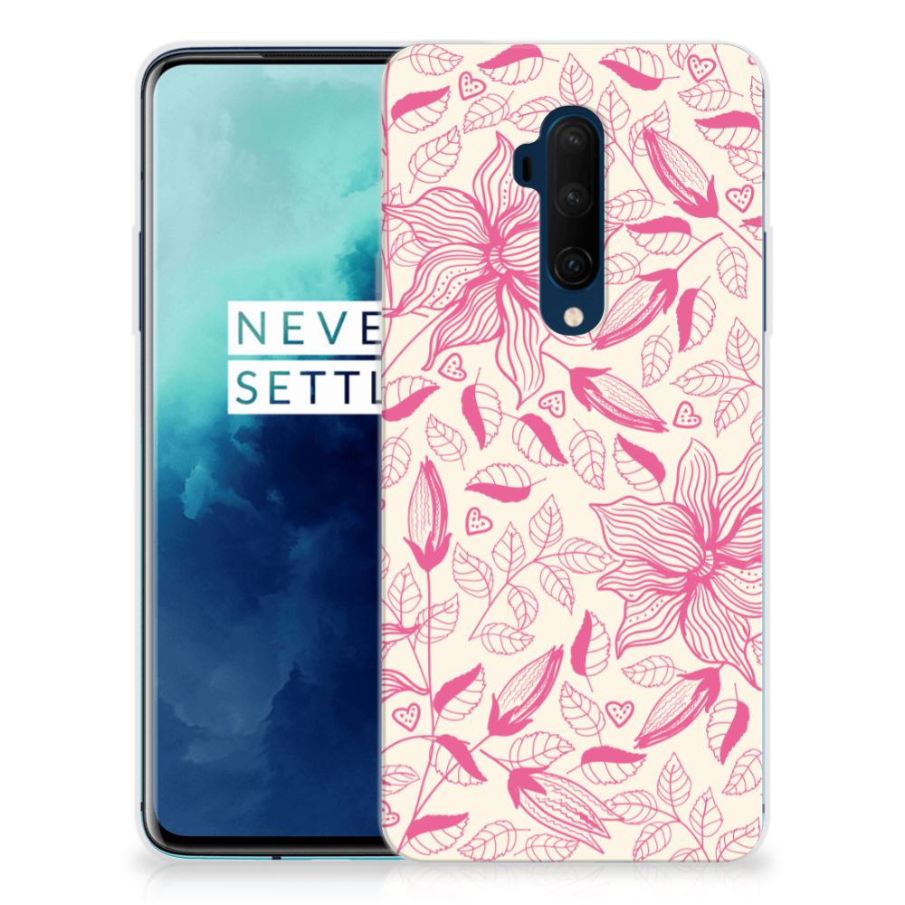 OnePlus 7T Pro TPU Case Pink Flowers