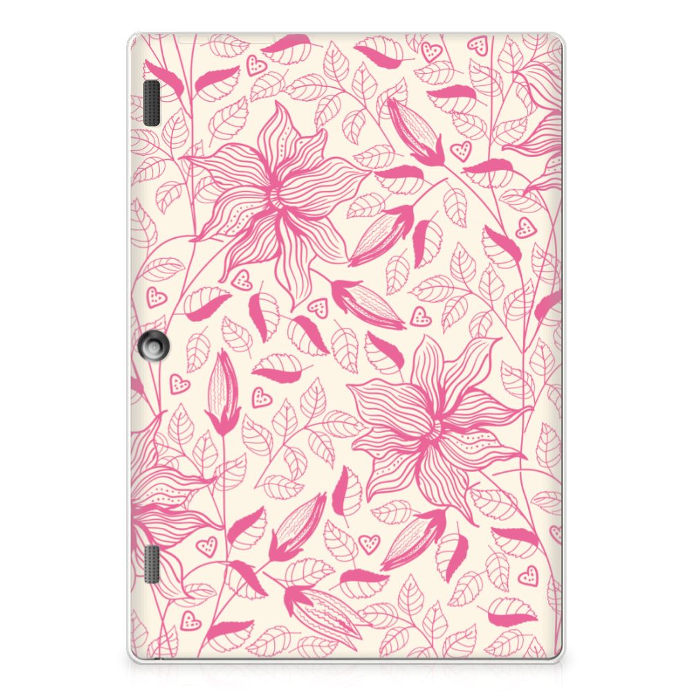 Lenovo Tab 10 | Tab 2 A10-30 Siliconen Hoesje Pink Flowers