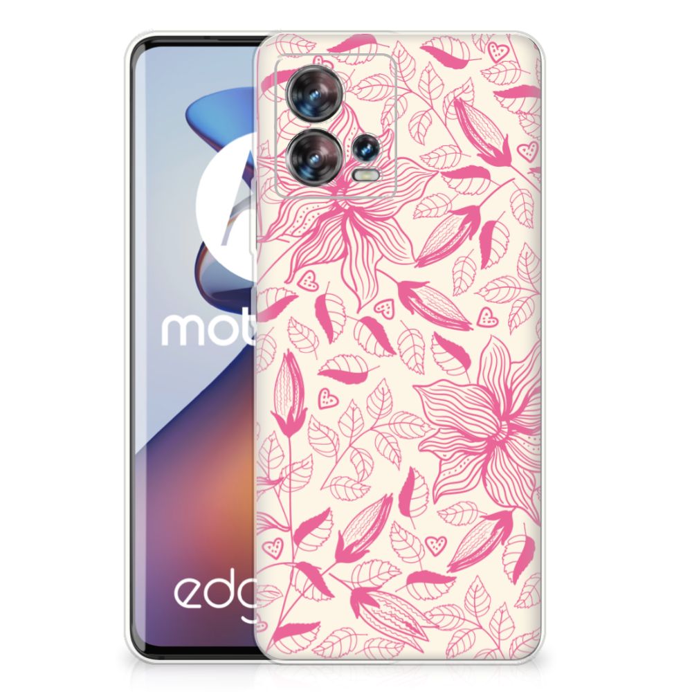Motorola Edge 30 Fusion TPU Case Pink Flowers