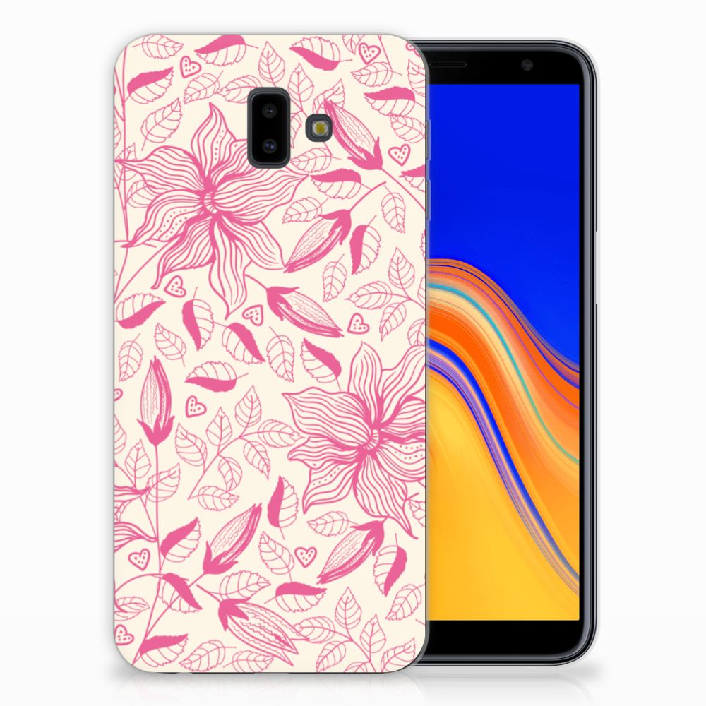 Samsung Galaxy J6 Plus (2018) TPU Case Pink Flowers