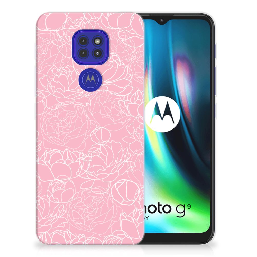 Motorola Moto G9 Play | E7 Plus TPU Case White Flowers